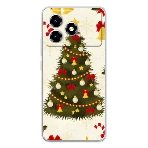 Чохол новорічна ялинка на ZTE Blade A36 (Новорічний принт)
