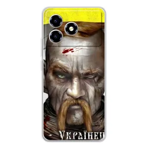 Чехол с картинкой (Патриотический КОЗАК) на ZTE Blade A36 (Одноглазый Козак)