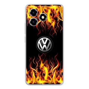 Чехол "Фольксваген" для ZTE Blade A36 (Огненный Лого)