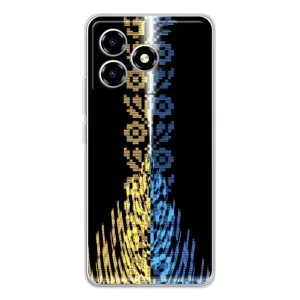Силиконовый Чехол на ZTE Blade A36 (Патриотическая вышиванка)