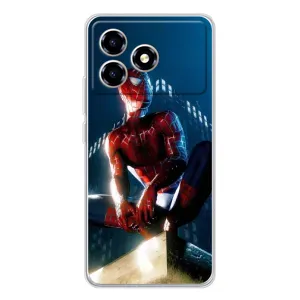 Чехол Супергерой Человека Паука на ZTE Blade A36 (Паук на доме)