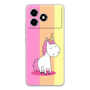 Чехол Unicorn на ZTE Blade A36 (Радужный Единорог)