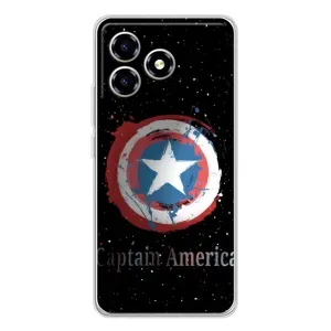 Чехол с Щитом Капитана Америки на ZTE Blade A36 (Щит Капитана)