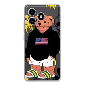 Чехлы Мишка Тедди для ZTE Blade A36 (Teddy USA)