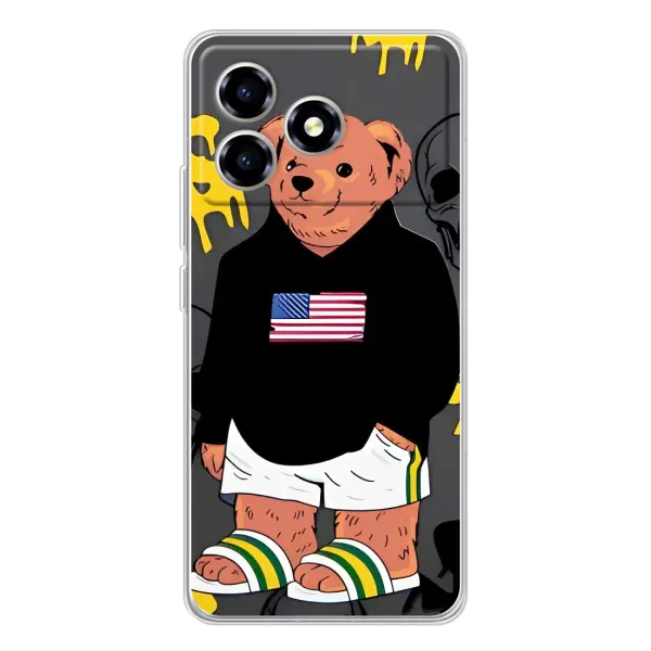 Чехол с рисунком «Teddy USA» для ZTE Blade A36