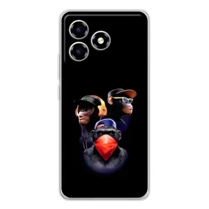Чехлы с Горилой на ZTE Blade A36 (Три обезьяны)