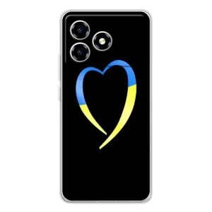 Силіконовий Чохол на ZTE Blade A36 (Я-Україна) (Українське серце)