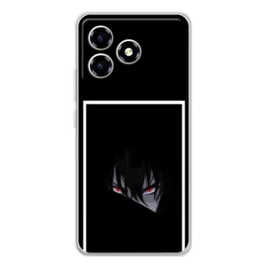Силиконовые чехлы с глазами Anime для ZTE Blade A36 (Взгляд Саскэ)