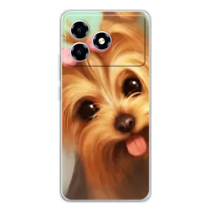 Чехол (ТПУ) Милые собачки для ZTE Blade A36 (Йоршенский терьер)