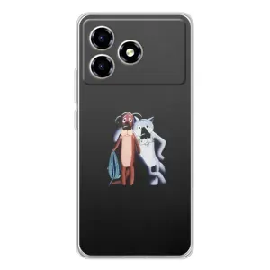 Мультяшный принт на Чехол для ZTE Blade A36 (Шо, опять)