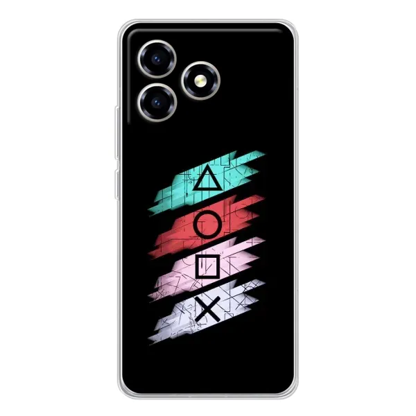 Чехол с рисунком «Значки Sony» для ZTE Blade A36