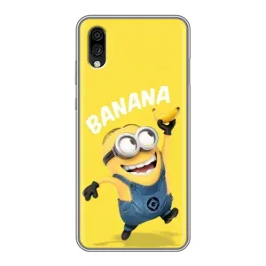 Мультяшный принт на Чехол для ЗТЕ Блейд А5 (2020) (Banana)