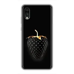 Чехол с изображением вкусной еды для ZTE Blade A5 (2020) (Чёрная клубника)