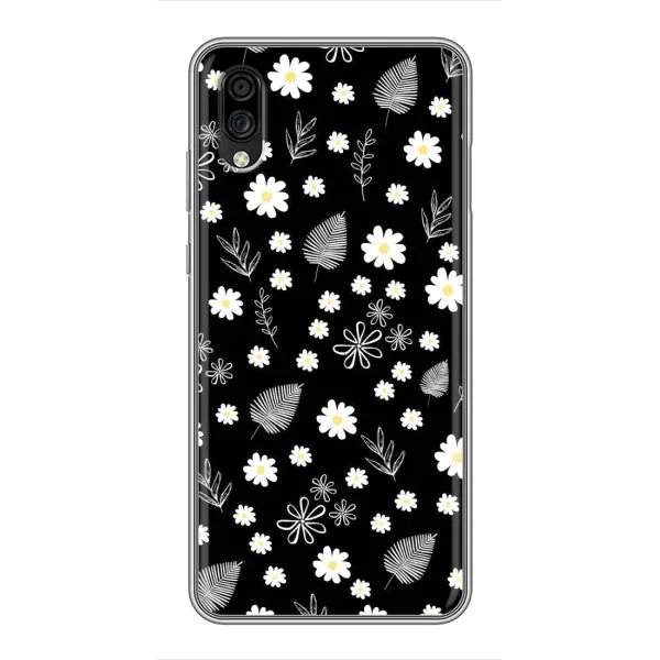 Чехол с рисунком «цветение на чорном» для ZTE Blade A5 (2020) Чехол с рисунком «цветение на чорном» для ZTE Blade A5 (2020)