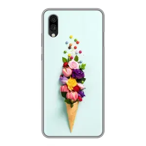 Чохли з тематикою "КВІТИ" на ZTE Blade A5 (2020) (Квітка-морозиво)
