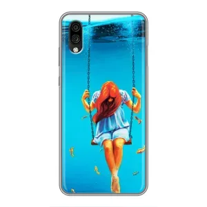 Чехол Стильные девушки на ZTE Blade A5 (2020) (Девушка на качели)