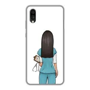 Силиконовый бампер (Работники) на ZTE Blade A5 (2020) (Доктор)