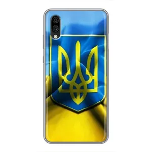 Чехол с картинкой (Патриотический ГЕРБ) на ZTE Blade A5 (2020) (Герб и Флаг Украины)