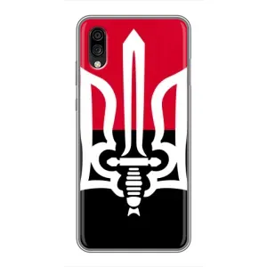 Чехлы УПА (Красно-Чёрный) на ZTE Blade A5 (2020) (Герб Украины)