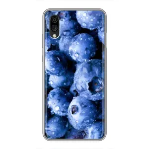 Чехол с изображением вкусной еды для ZTE Blade A5 (2020) (Голубика)