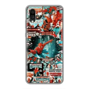 Чехол Супергерой Человека Паука на ZTE Blade A5 (2020) (Комиксы Человек Паук)