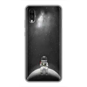 Силіконовый Чохол з принтом "Космонавти" на ZTE Blade A5 (2020) (Космонавт романтик)