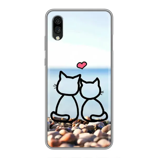 Чехол с рисунком «Котейки» для ZTE Blade A5 (2020) Чехол с рисунком «Котейки» для ZTE Blade A5 (2020)