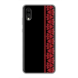 Силиконовый Чехол на ZTE Blade A5 (2020) (Красная Вышиванка)