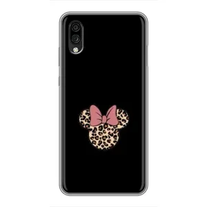 Чехол с леопардовым принтом на ZTE Blade A5 (2020) (Леопардовая Минни)