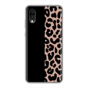 Чехол с леопардовым принтом на ZTE Blade A5 (2020) (Леопардовый фон)