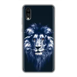 Чохол з картинкою на ZTE Blade A5 (2020) (Лев – синій)