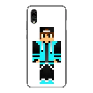 Чехлы для ZTE Blade A5 (2020) (Персонажи Майн Крафт) (Мальчик в голубом)