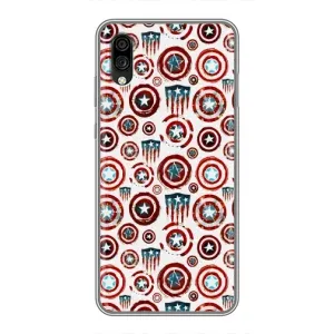 Чехол с Щитом Капитана Америки на ZTE Blade A5 (2020) (Марвел щиты)