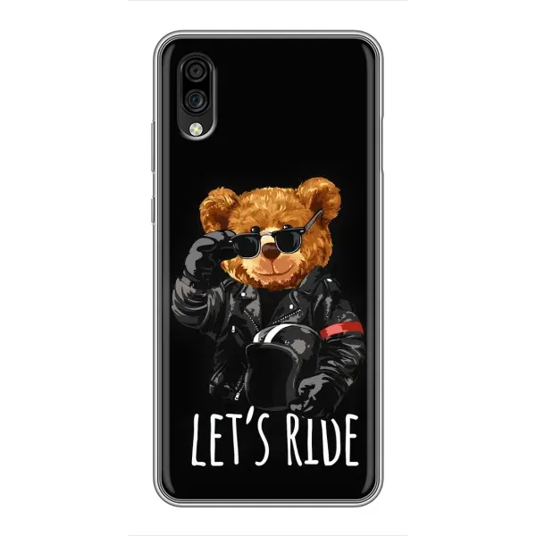 Чехол с рисунком «Модный Мишка» для ZTE Blade A5 (2020)