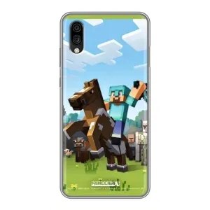 Чехлы для ZTE Blade A5 (2020) (Персонажи Майн Крафт) (На коне)