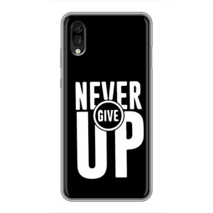 Силіконовый Чохол на ZTE Blade A5 (2020) з картинкою НАЙК (Never Give UP)