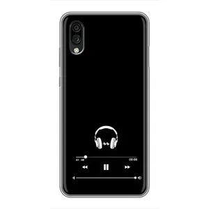 Чехол с картинками на черном фоне для ZTE Blade A5 (2020) (Плеер)
