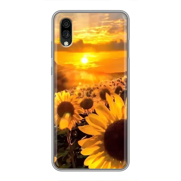 Чехол с рисунком «поле подсолнухов» для ZTE Blade A5 (2020)