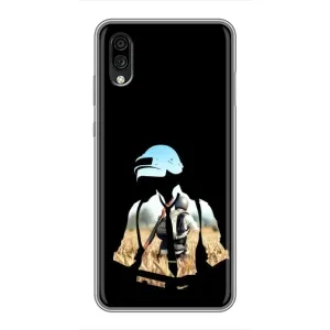 Силиконовый чехол с картинкой "Герой Pubg" на ZTE Blade A5 (2020) (Пубг мен)