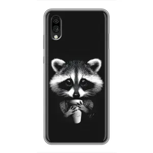 Силіконовий Чохол з Энотами на ZTE Blade A5 (2020) (З кавою)