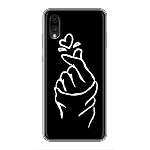 Чохол (Знак сердечка) для ZTE Blade A5 (2020) (Сердечко на чорному)