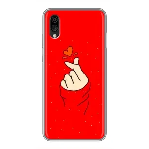 Чохол (Знак сердечка) для ZTE Blade A5 (2020) (Сердечко на червоному)