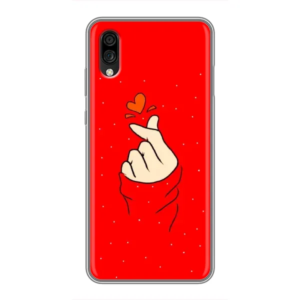 Чехол с рисунком «Сердце на красном» для ZTE Blade A5 (2020) Чехол с рисунком «Сердце на красном» для ZTE Blade A5 (2020)