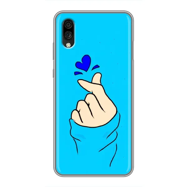 Чехол с рисунком «Сердце на синем» для ZTE Blade A5 (2020) Чехол с рисунком «Сердце на синем» для ZTE Blade A5 (2020)