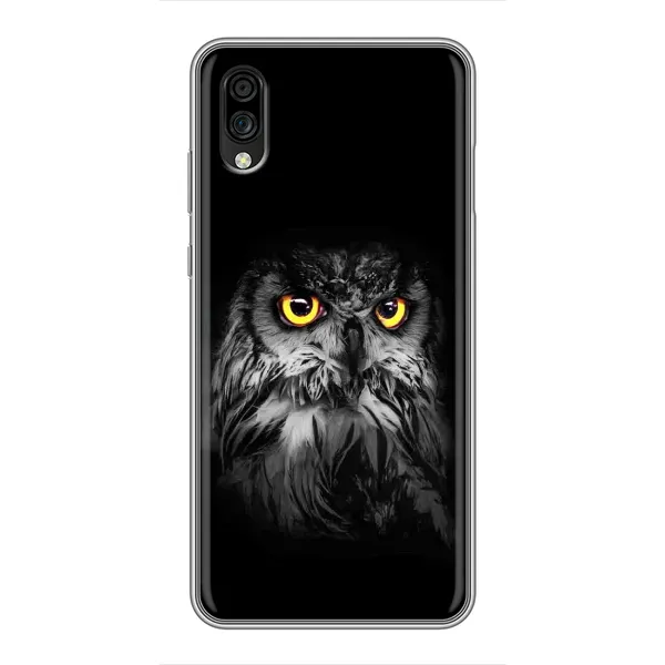 Чехол с рисунком «Сова на чёрном» для ZTE Blade A5 (2020) Чехол с рисунком «Сова на чёрном» для ZTE Blade A5 (2020)