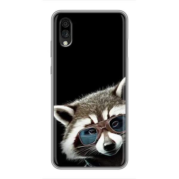 Чехол с рисунком «Стильный Енот» для ZTE Blade A5 (2020) Чехол с рисунком «Стильный Енот» для ZTE Blade A5 (2020)