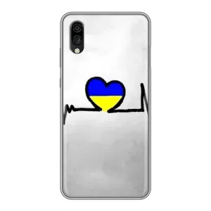 Силиконовый Чехол на ZTE Blade A5 (2020) (Я-Украина) (Украинская кардиограмма)