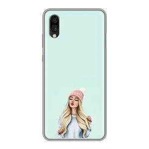 Силиконовый Чехол на ZTE Blade A5 (2020) с картинкой Стильных Девушек (В шапке)