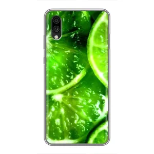 Чехол с изображением вкусной еды для ZTE Blade A5 (2020) (Яркий ЛАЙМ)