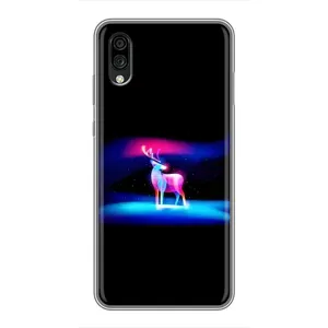 Силіконовий бампер з картинкою звірів для ZTE Blade A5 (2020) (Яскравий олень)